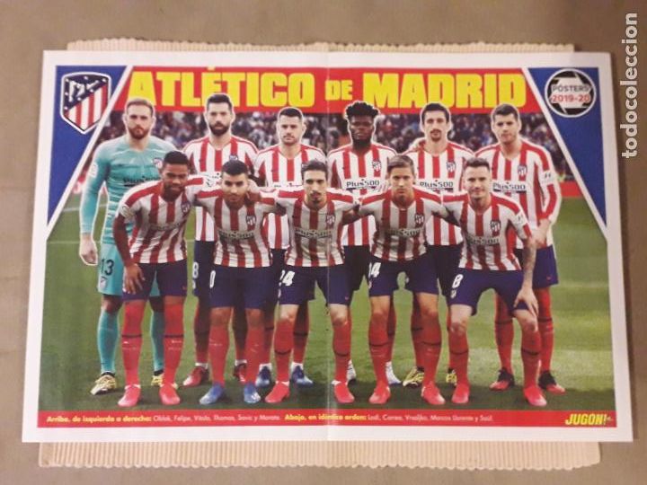 Coleccionismo deportivo: P&Oacute;STER CENTRAL REVISTA JUG&Oacute;N. ALINEACI&Oacute;N ATLETICO MADRID 2019-20 / SERGIO RAMOS, REAL MADRID