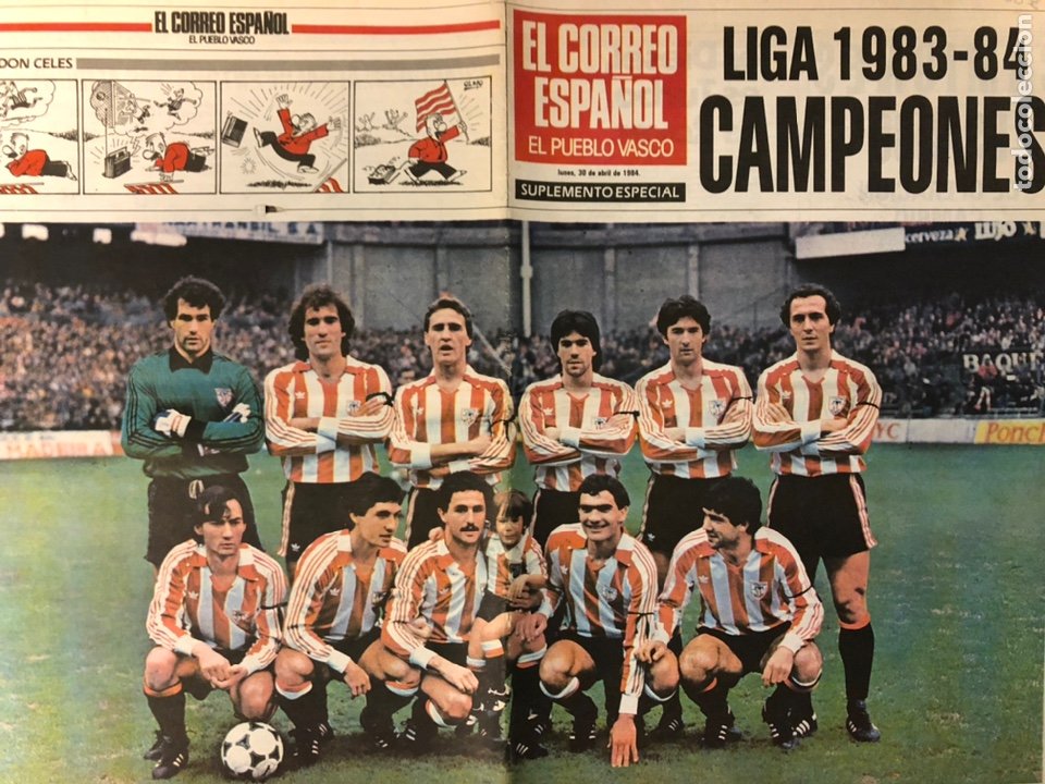 ATHLETIC CLUB BILBAO, CAMPEONES LIGA 1983/84. SUPLEMENTO ESPECIAL EL CORREO ESPAÑOL. 30/2/1984. (Coleccionismo Deportivo - Revistas y Periódicos - otros Fútbol)