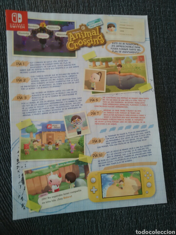Collectionnisme sportif: HOJA PUBLICIDAD NINTENDO SWITCH WELCOME ANIMAL CROSSING + REPORTAJE 1 P&Aacute;G LIGA F&Uacute;TBOL JOAQUIN BETIS
