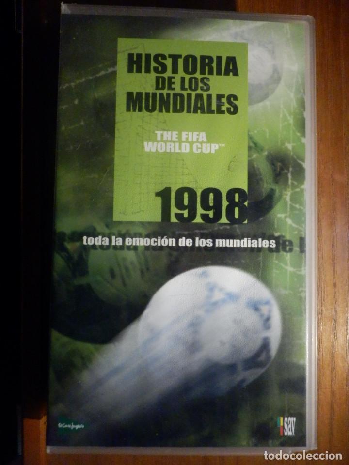 Coleccionismo deportivo: Documental Futbol - Video VHS - La historia de los mundiales - 1998 - SAV - Foto 1 - 213390915