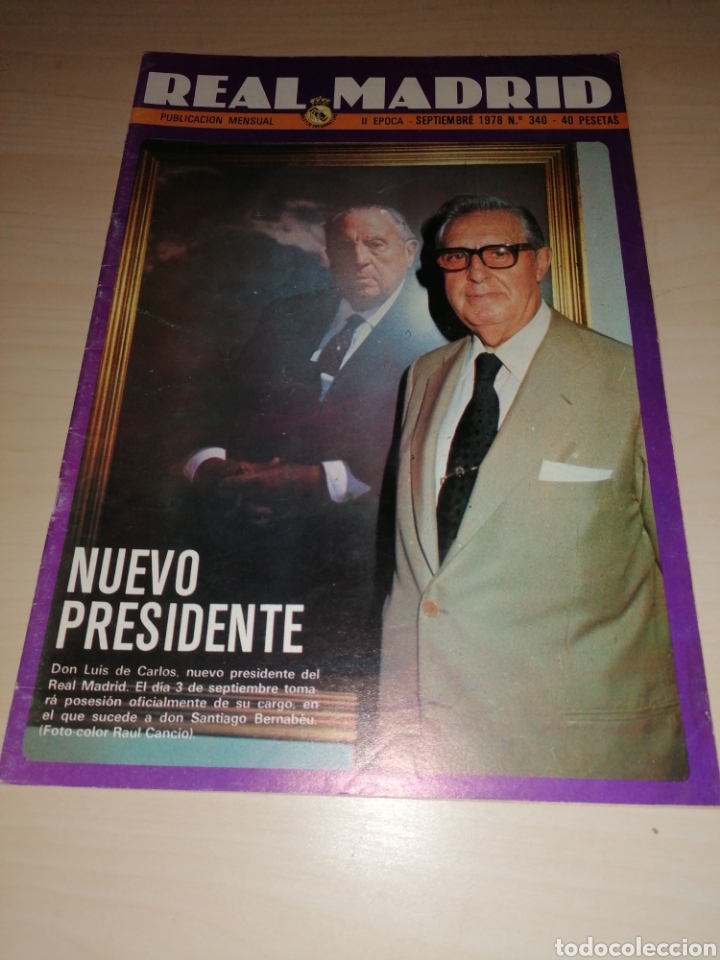 Collectionnisme sportif: Revista REAL MADRID 340 - Septiembre 1978