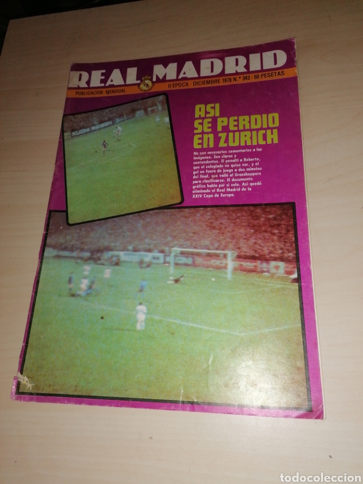 Collectionnisme sportif: Revista REAL MADRID 343 - Diciembre 1978