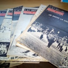 Coleccionismo deportivo: LOTE DE 8 BOLETINES DE FÚTBOL. FÚTBOL CLUB BARCELONA. 1963. Lote 216755200