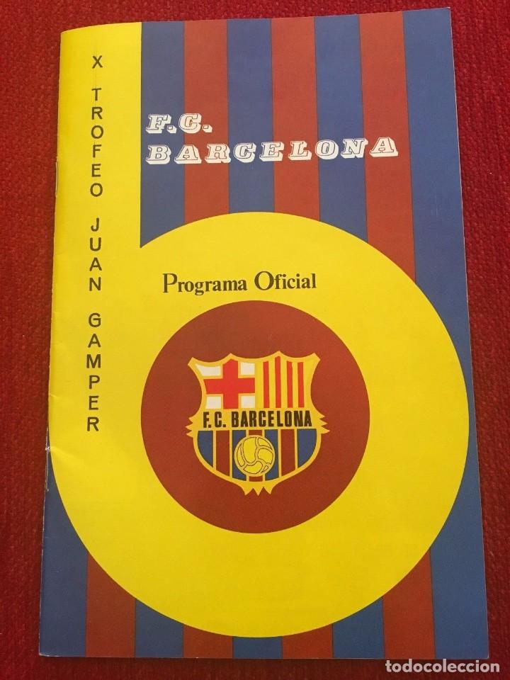 Coleccionismo deportivo: REVISTA PROGRAMA OFICIAL X TROFEO JOAN GAMPER 1975 BARCELONA UJPEST DOZSA FEYENOORD TRNAVA