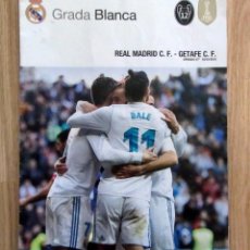 Coleccionismo deportivo: GRADA BLANCA REVISTA PROGRAMA SANTIAGO BERNABEU REAL MADRID GETAFE 3-3-2018 POSTER MARCELO ZIDANE
