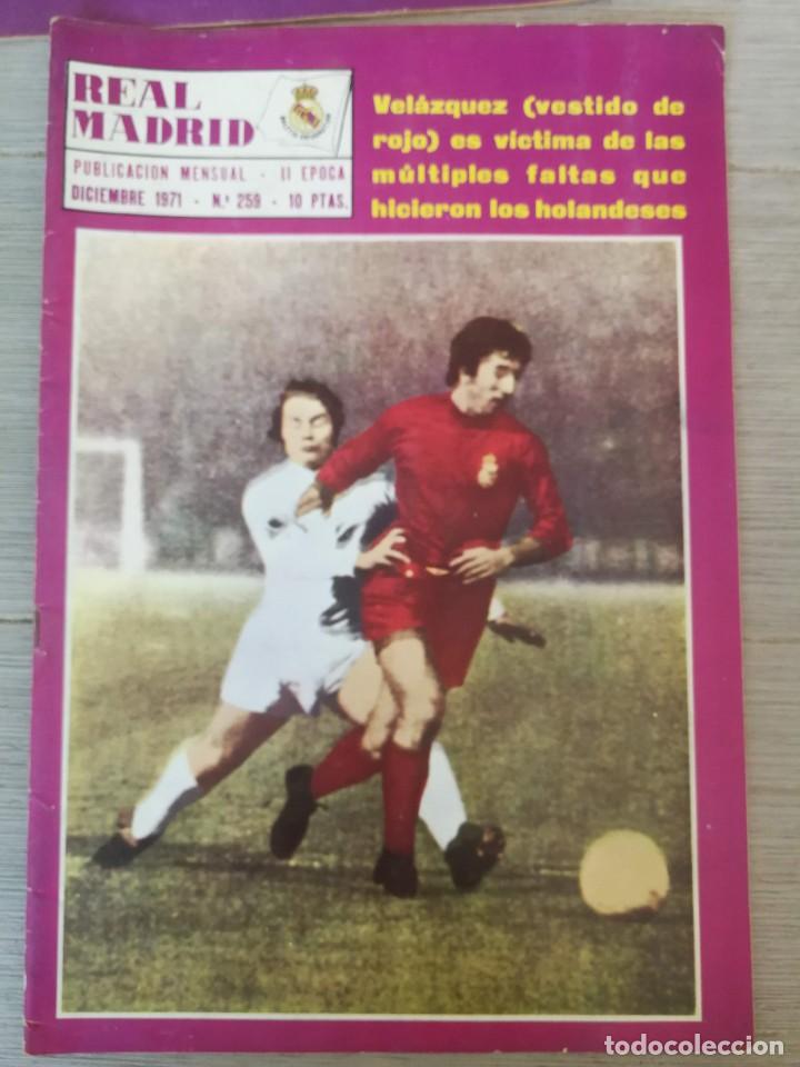 Coleccionismo deportivo: REAL MADRID N&ordm; 259 - DICIEMBRE 1971 - VELAZQUEZ DE ROJOCONTRA PSV, JAIME LAZCANO, PEDRO CARRASCO, LA