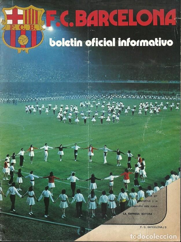 Sports collectibles: BOLETIN OFICIAL INFORMATIVO F C BARCELONA N&ordm; 46 ENERO MARZO 1975