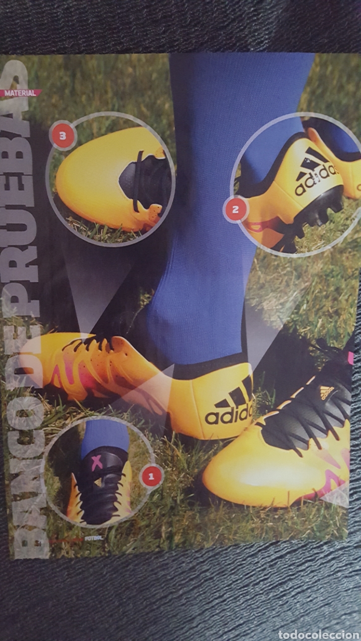 Coleccionismo deportivo: HOJA PUBLICIDAD BOTAS ADIDAS + SINDELAR Y ALEMANIA REPORTAJE 1 PAG REVISTA DEPORTES CUATRO F&Uacute;TBOL