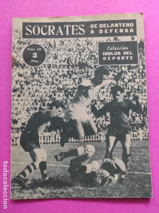 Coleccionismo deportivo: REVISTA COLECCION IDOLOS DEL DEPORTE N&ordm; 109 1959 SOCRATES - DE DELANTERO A DEFENSA - VALENCIA CF