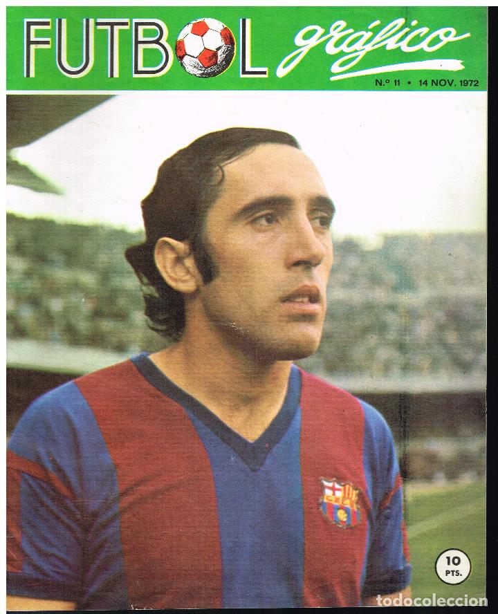 Sports collectibles: F&Uacute;TBOL GR&Aacute;FICO N&ordm; 11 - PORTADA ASENSI POSTER REAL SOCIEDAD - 1972 SOLO PORTADA Y CONTRAPORTADA