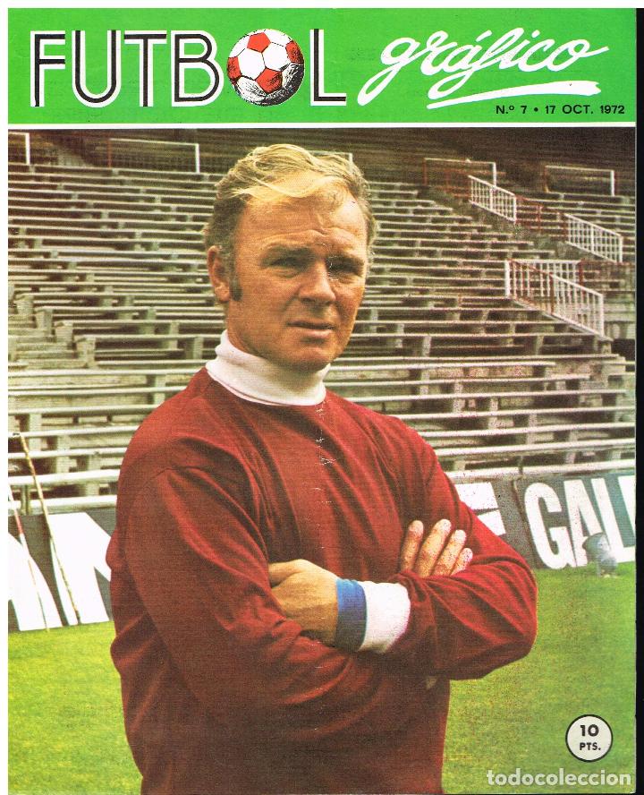 Coleccionismo deportivo: F&Uacute;TBOL GR&Aacute;FICO N&ordm; 7 - PORTADA KUBALA POSTER R.C. DEP ESPA&Ntilde;OL. - 1972 SOLO PORTADA Y CONTRAPORTADA