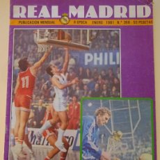 Coleccionismo deportivo: REVISTA DEL REAL MADRID CLUB DE FÚTBOL BALONCESTO. Nº 368 ENERO 1981. 90GR. Lote 221166677