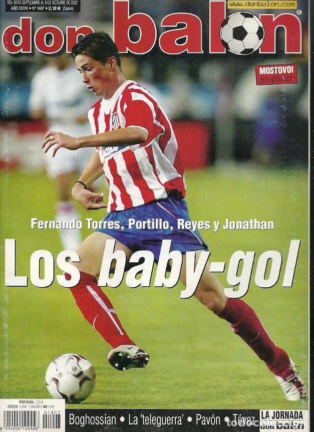 Sports collectibles: REVISTA DON BALON N&ordm; 1407 FERNANDO TORRES PORTILLO REYES Y JONATHAN LOS BABY GOL