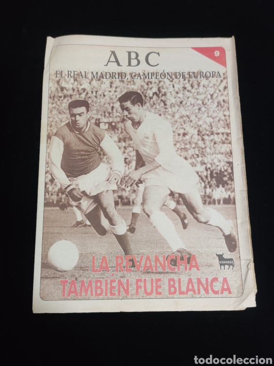 Coleccionismo deportivo: El Real Madrid,campeon de europa,periodico ABC, N&deg; 9. La revancha tambien fue blanca.