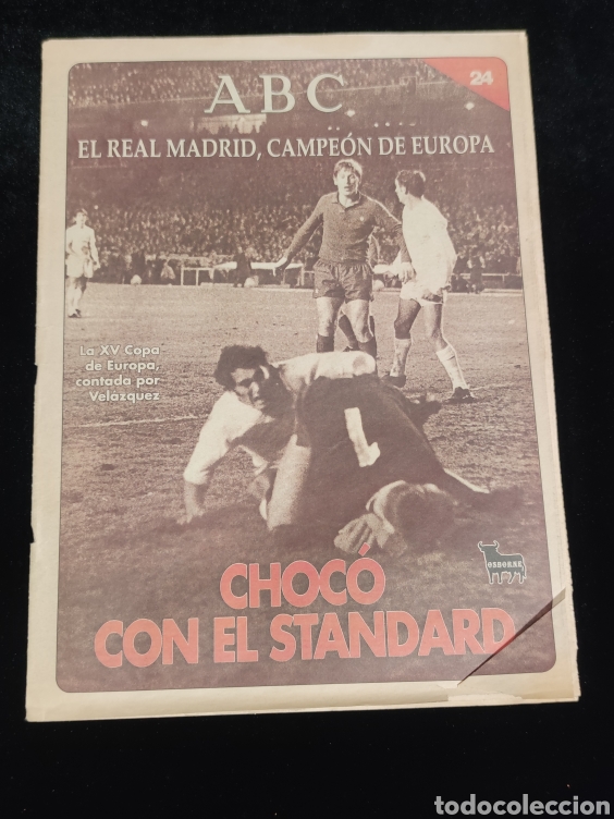 Coleccionismo deportivo: El Real Madrid,campeon de europa,periodico ABC, N&deg; 24. Choco con el standard.
