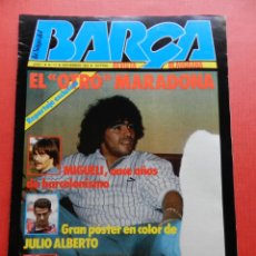 Coleccionismo deportivo: REVISTA BLAUGRANA LA SAGA DEL BARÇA Nº 11 1983 POSTER JULIO ALBERTO FC BARCELONA - MARADONA MIGUELI