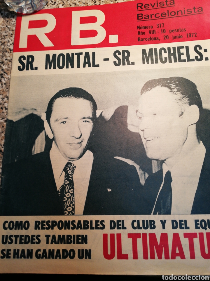 Sports collectibles: RB. Revista Barcelonista n&deg; 377 /20-6-1972
