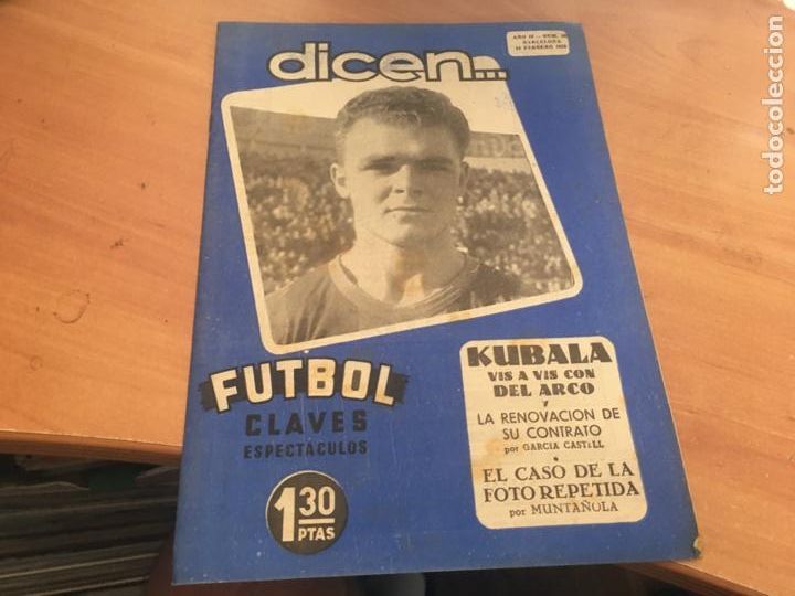 Coleccionismo deportivo: DICEN N&ordm; 23. 14 FEBRERO 1953. KUBALA. ESPA&Ntilde;OL. JUPITER - VICH (COIB159)