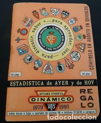 Coleccionismo deportivo: DIN&Aacute;MICO 1979-1980, ESTAD&Iacute;STICA DE AYER Y DE HOY