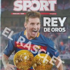 Coleccionismo deportivo: SPORT - EL REY DE OROS -