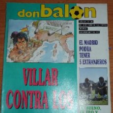 Coleccionismo deportivo: REVISTA DON BALON Nº 745 1990 POSTER MARTIN VAZQUEZ REAL MADRID A COLOR JORGINHO BAYER. Lote 226045925