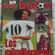 Coleccionismo deportivo: REVISTA DON BALON Nº 1296 - 14 20 AGOSTO 2000 - LOS MILMILLONARIOS - POSTER PETI. Lote 226048290