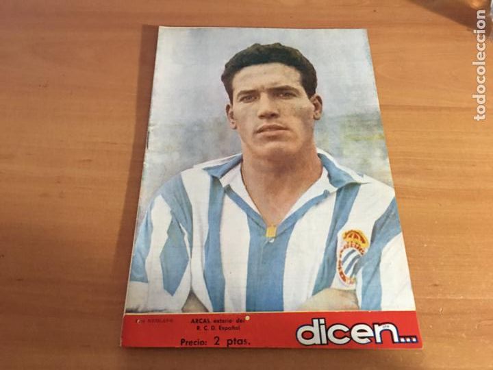 Coleccionismo deportivo: DICEN N&ordm; 100 14 AGOSTO 1954 ARCAS, BAR&Ccedil;A, ESPA&Ntilde;OL Y OTROS (COIB161)
