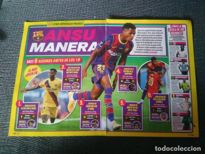 Coleccionismo deportivo: ANSU FATI BARCELONA BAR&Ccedil;A REPORTAJE 2 P&Aacute;G REVISTA JUG&Oacute;N, CAMAVINGA REYNA BELLINGHAM IHATTAREN CHERKI
