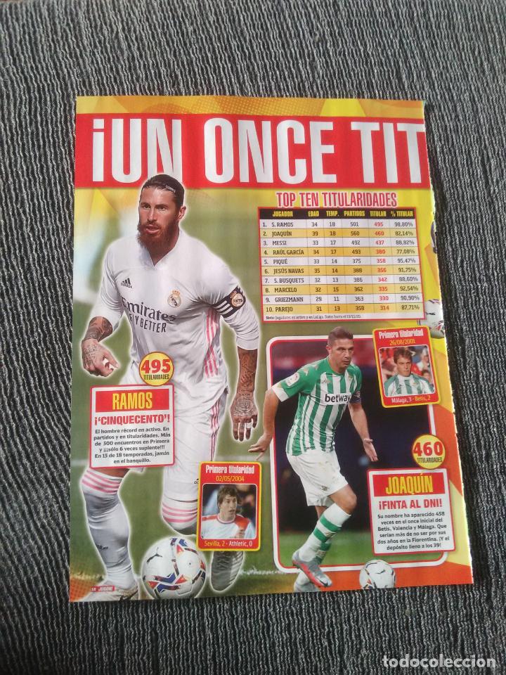 Coleccionismo deportivo: SERGIO RAMOS REAL MADRID, JOAQU&Iacute;N BETIS - REPORTAJE 1 P&Aacute;G + DATOS REVISTA JUG&Oacute;N LIGA F&Uacute;TBOL 20-21