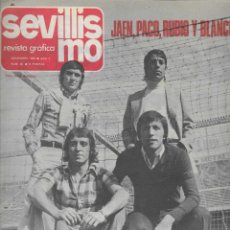 Coleccionismo deportivo: 2844. SEVILLISMO. NOVIEMBRE 1975. JAEN + PACO + RUBIO + BLANCO