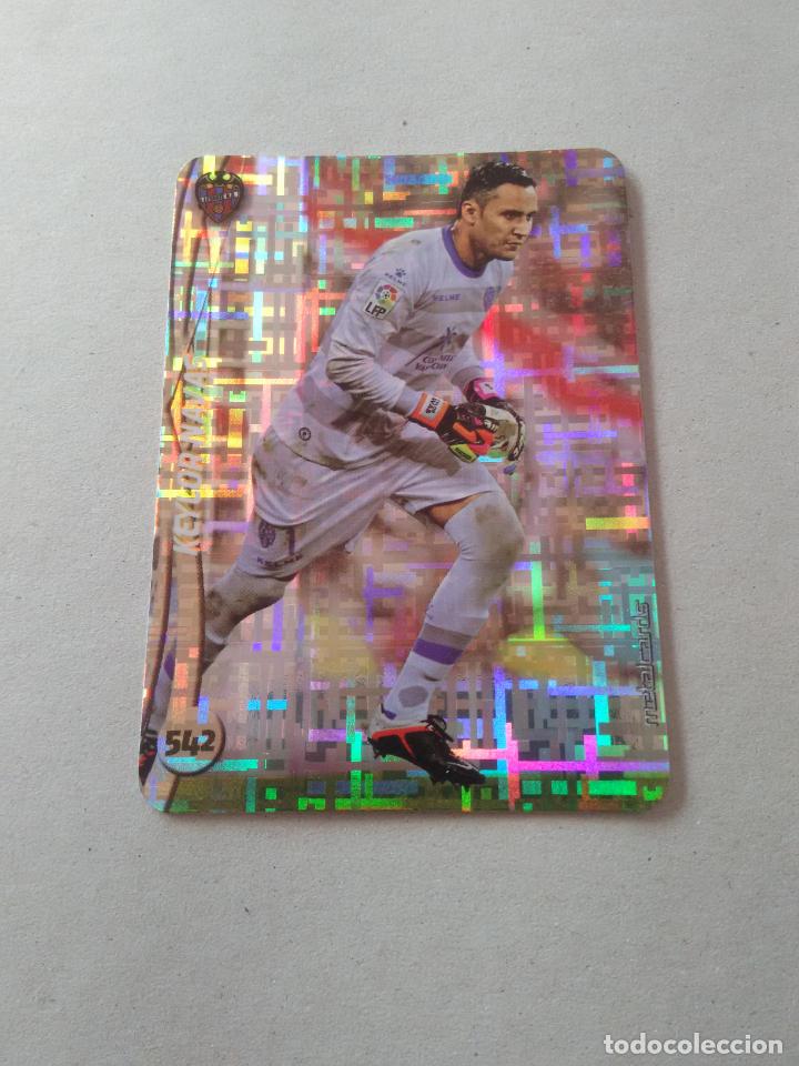 Coleccionismo deportivo: 542 KEYLOR NAVAS LEVANTE TOP TETRIS CROMO F&Uacute;TBOL FICHAS LIGA 2014-2015 MUNDICROMO LIGA 14-15