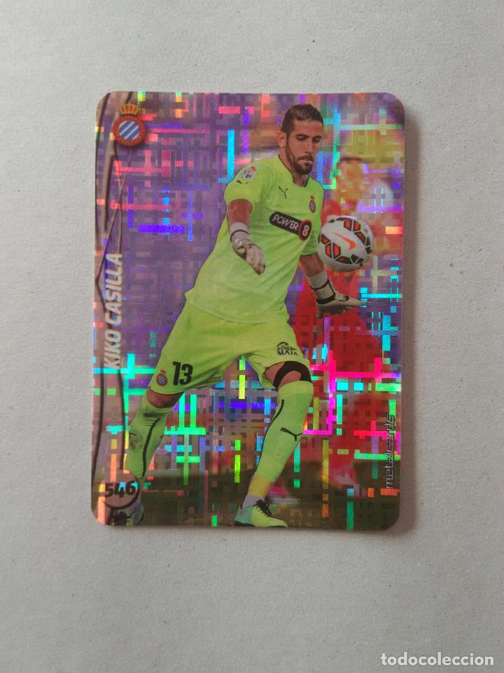 Coleccionismo deportivo: 546 KIKO CASILLA ESPA&Ntilde;OL ESPANYOL TOP TETRIS CROMO F&Uacute;TBOL FICHAS 2014-2015 MUNDICROMO LIGA 14-15