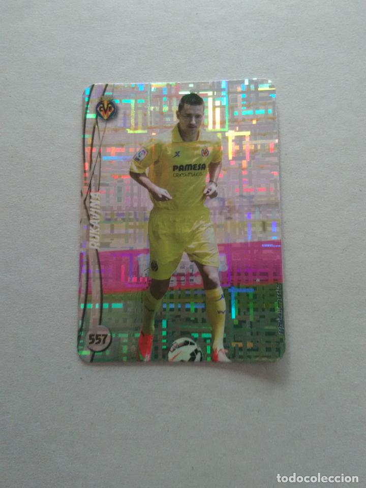 Coleccionismo deportivo: 557 RUKAVINA VILLARREAL TOP TETRIS CROMO F&Uacute;TBOL FICHAS LIGA 2014-2015 MUNDICROMO LIGA 14-15