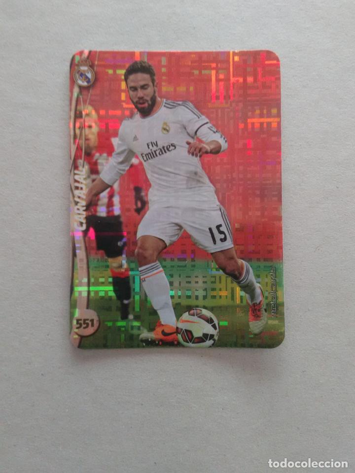 Coleccionismo deportivo: 551 CARVAJAL REAL MADRID TOP TETRIS CROMO F&Uacute;TBOL FICHAS 2014-2015 MUNDICROMO LIGA 14-15