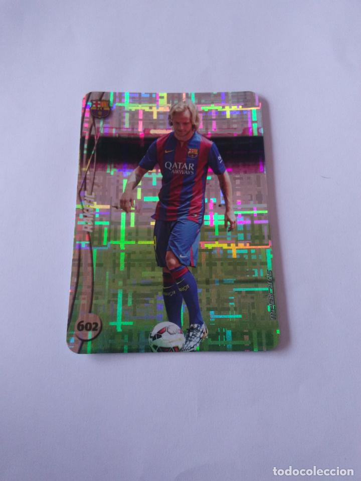 Coleccionismo deportivo: 602 RAKITIC BARCELONA BAR&Ccedil;A TOP TETRIS CROMO F&Uacute;TBOL FICHAS LIGA 2014-2015 MUNDICROMO LIGA 14-15