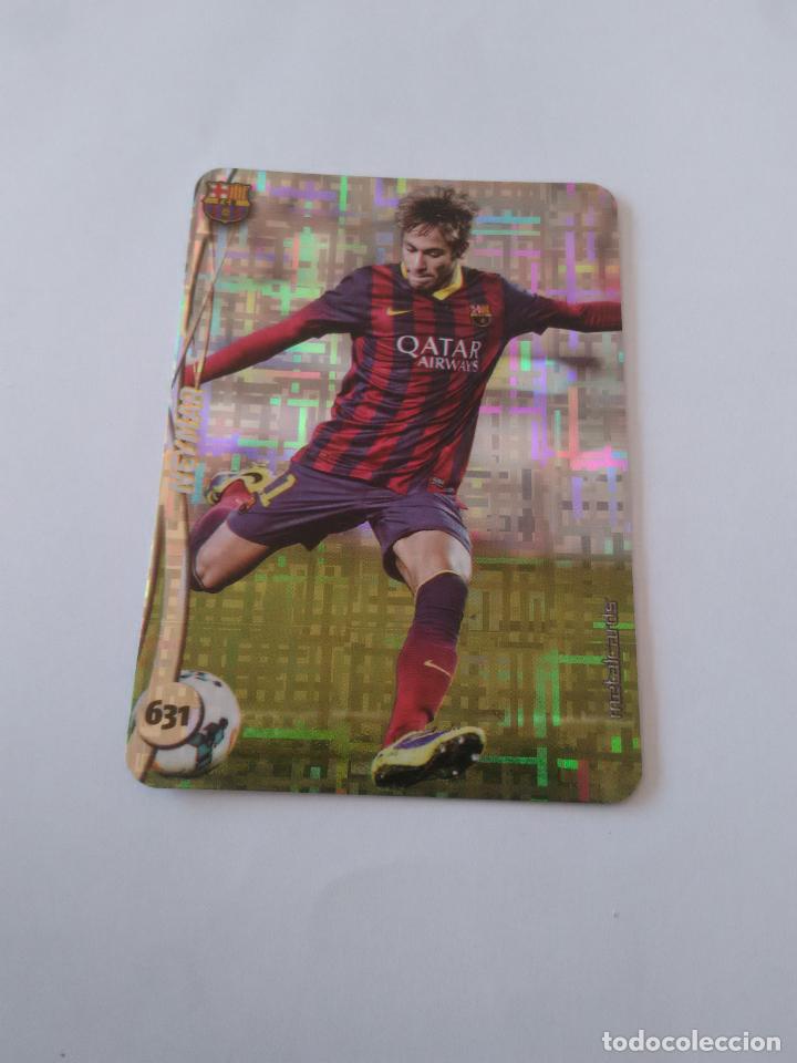 Coleccionismo deportivo: 631 NEYMAR BARCELONA BAR&Ccedil;A TOP TETRIS CROMO F&Uacute;TBOL FICHAS LIGA 2014-2015 MUNDICROMO LIGA 14-15