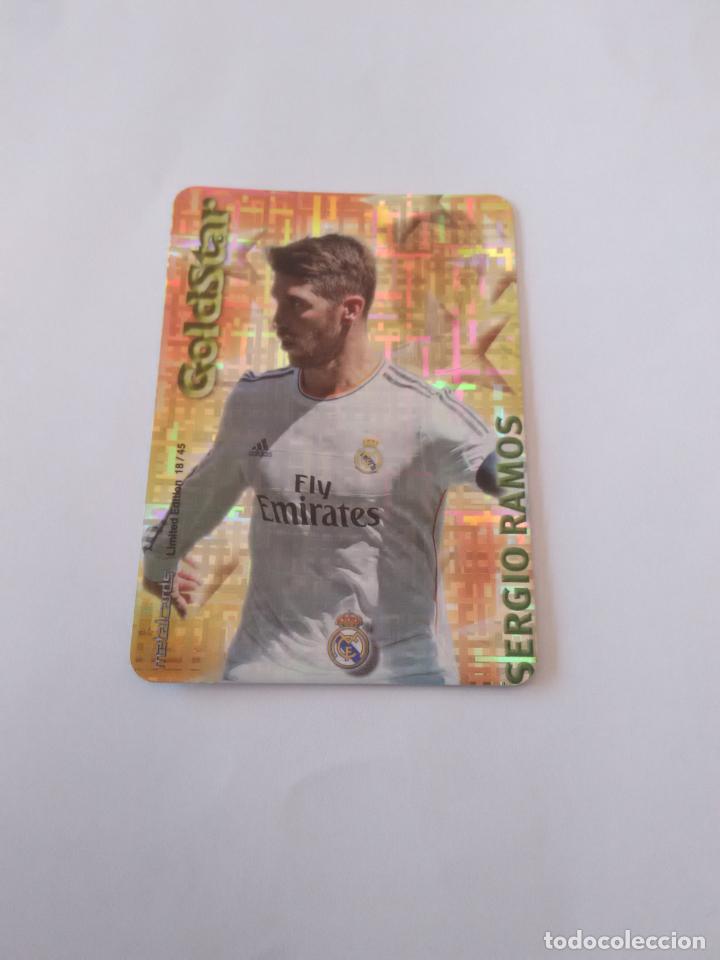 Coleccionismo deportivo: 18/45 RAMOS REAL MADRID GOLDSTAR TETRIS CROMO F&Uacute;TBOL FICHAS 2014-2015 MUNDICROMO LIGA 14-15