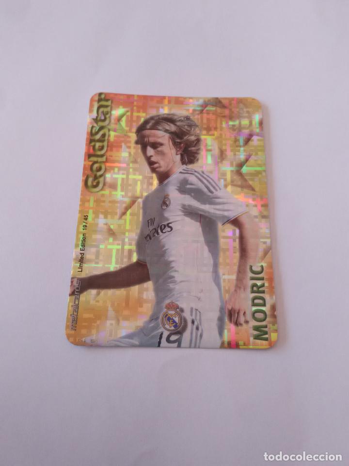 Coleccionismo deportivo: 19/45 MODRIC REAL MADRID GOLDSTAR TETRIS CROMO F&Uacute;TBOL FICHAS 2014-2015 MUNDICROMO LIGA 14-15