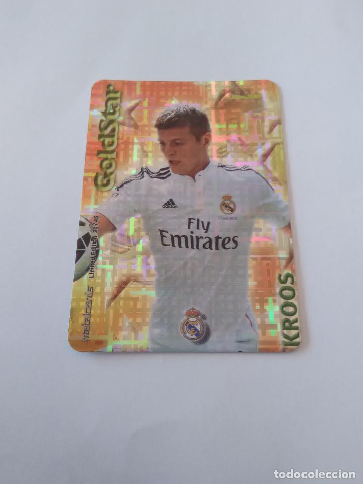 Coleccionismo deportivo: 20/45 KROOS REAL MADRID GOLDSTAR TETRIS CROMO F&Uacute;TBOL FICHAS 2014-2015 MUNDICROMO LIGA 14-15