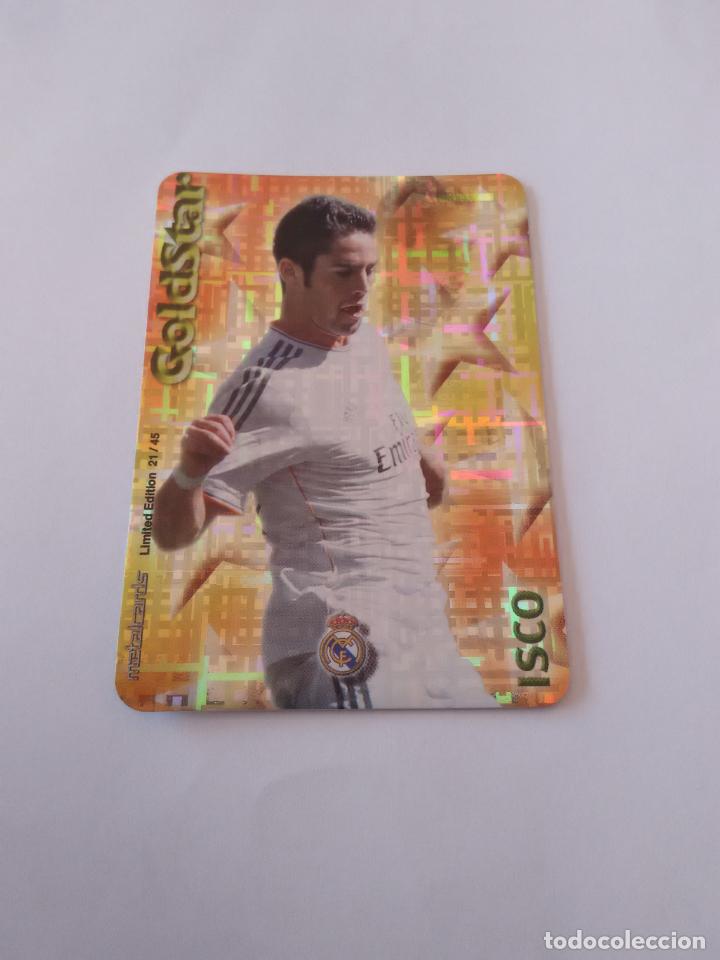 Coleccionismo deportivo: 21/45 ISCO REAL MADRID GOLDSTAR TETRIS CROMO F&Uacute;TBOL FICHAS 2014-2015 MUNDICROMO LIGA 14-15