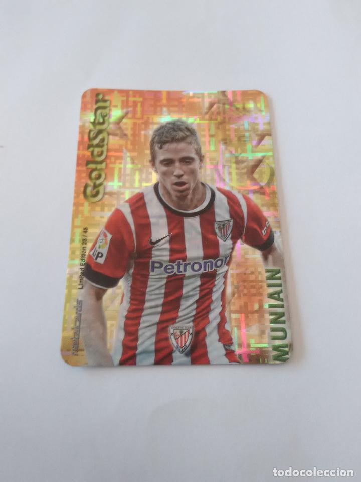 Coleccionismo deportivo: 25/45 MUNIAIN ATHLETIC BILBAO GOLDSTAR TETRIS CROMO F&Uacute;TBOL FICHAS 2014-2015 MUNDICROMO LIGA 14-15