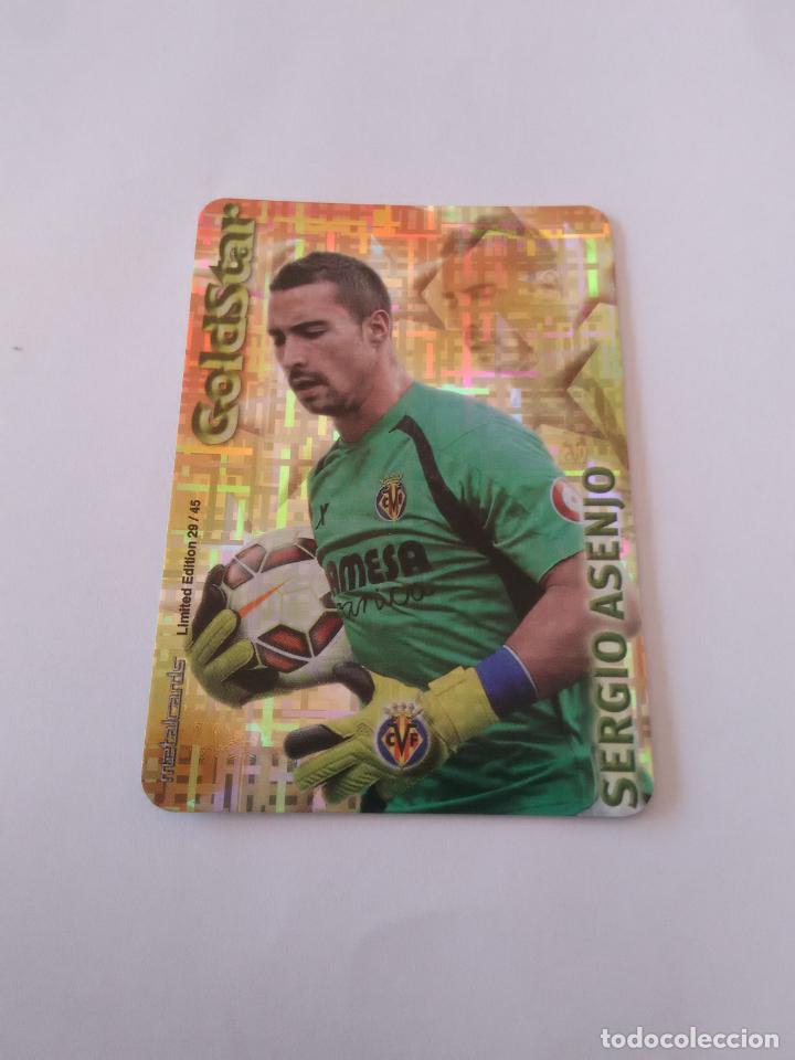 Coleccionismo deportivo: 29/45 SERGIO ASENJO VILLARREAL GOLDSTAR TETRIS CROMO F&Uacute;TBOL FICHAS 2014-2015 MUNDICROMO LIGA 14-15