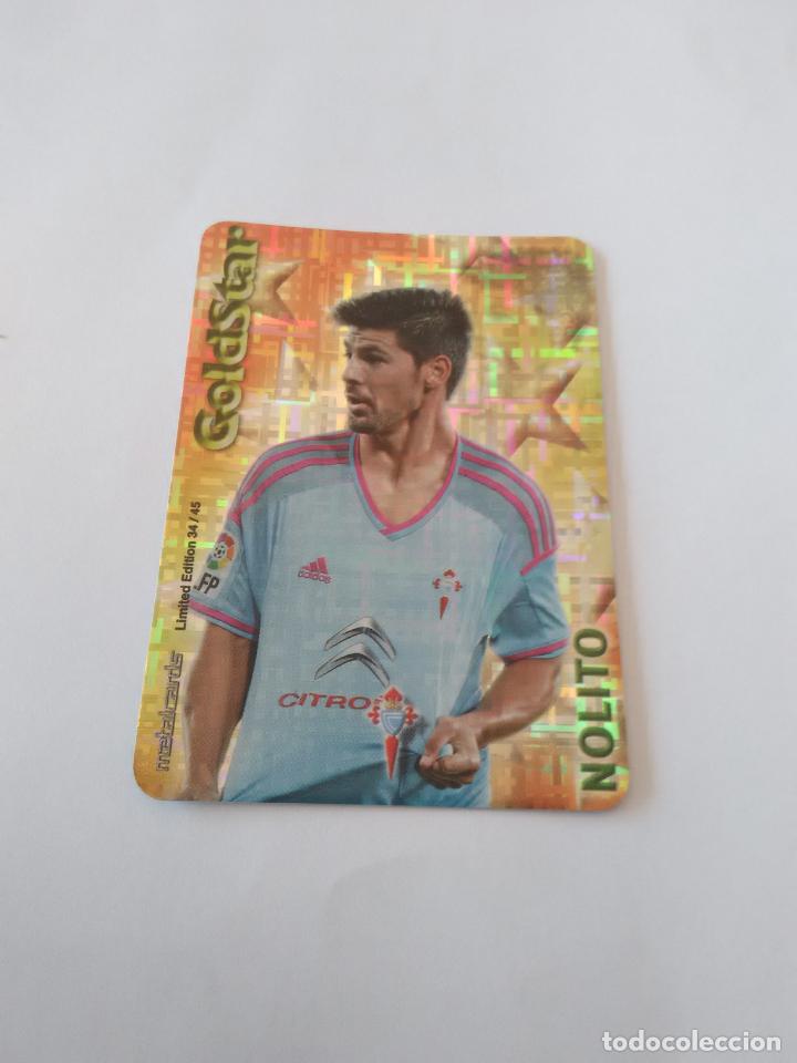 Coleccionismo deportivo: 34/45 NOLITO CELTA DE VIGO GOLDSTAR TETRIS CROMO F&Uacute;TBOL FICHAS 2014-2015 MUNDICROMO LIGA 14-15