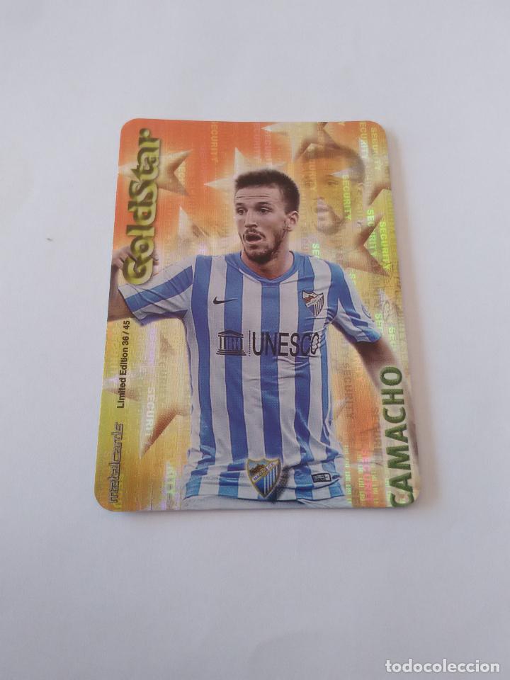 Sports collectibles: 36/45 CAMACHO M&Aacute;LAGA GOLDSTAR SECURITY CROMO F&Uacute;TBOL FICHAS 2014-2015 MUNDICROMO LIGA 14-15