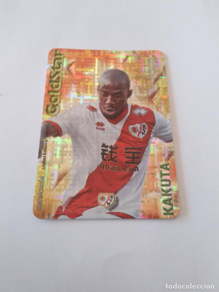 Coleccionismo deportivo: 37/45 KAKUTA RAYO VALLECANO GOLDSTAR TETRIS CROMO F&Uacute;TBOL FICHAS 2014-2015 MUNDICROMO LIGA 14-15