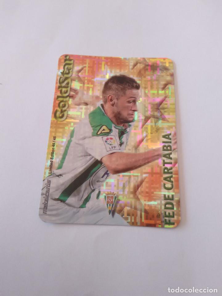 Coleccionismo deportivo: 45/45 FEDE CARTABIA ELCHE GOLDSTAR EDL TETRIS CROMO F&Uacute;TBOL FICHAS 2014-2015 MUNDICROMO LIGA 14-15