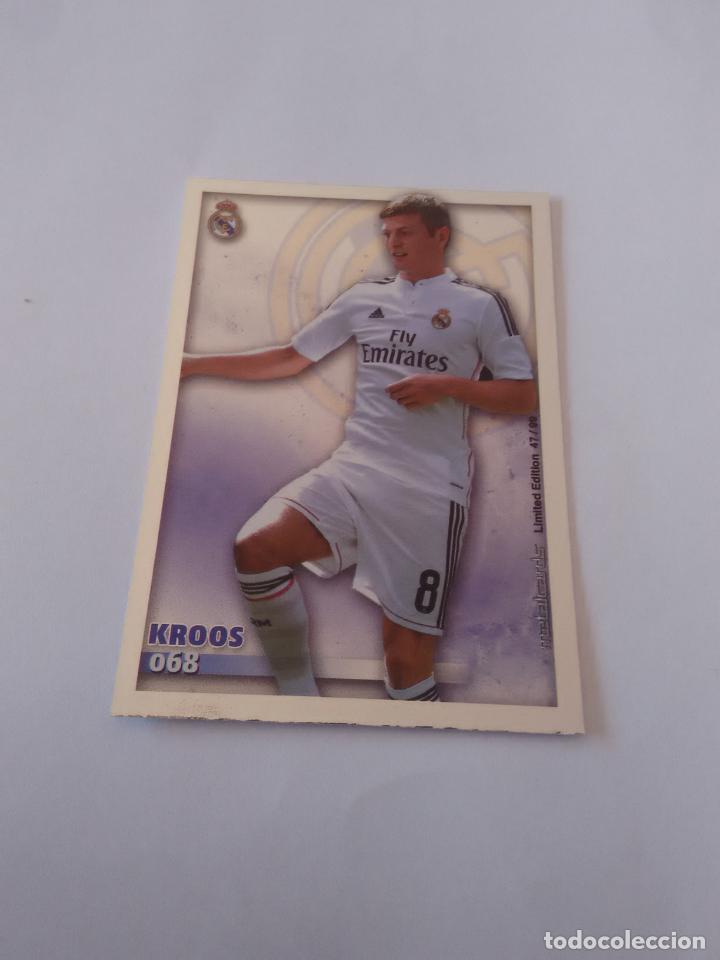 Coleccionismo deportivo: 68 KROOS REAL MADRID 47/99 METALCARD CROMO F&Uacute;TBOL TARJETA FICHAS 2014-2015 MUNDICROMO LIGA 14-15