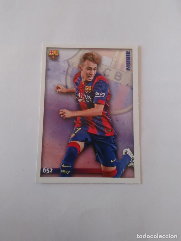 Sports collectibles: UH 652 MUNIR BARCELONA BAR&Ccedil;A FICHAJE CROMO F&Uacute;TBOL FICHAS 2014-2015 MUNDICROMO LIGA 14-15