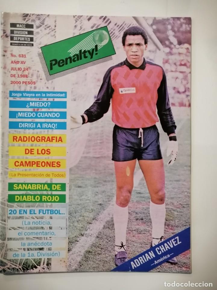 Sports collectibles: REVISTA DE FUTBOL MEXICANO &rdquo;PENALTY&rdquo; - A&Ntilde;O 1988