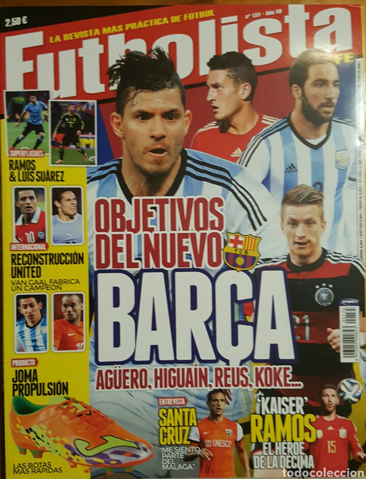 Coleccionismo deportivo: REVISTA FUTBOLISTA - A&Ntilde;O XII - N&deg; 135 - POSTER LUIS SUAREZ - SERGIO RAMOS